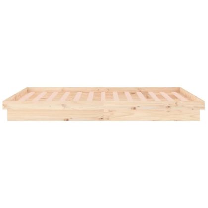 LED рамка за легло 135x190 см Double масивно дърво