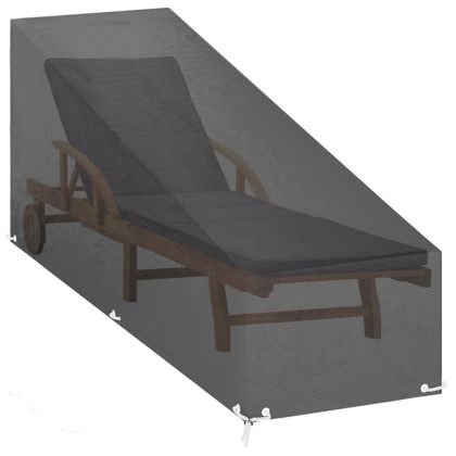 Покривало за шезлонг 12 капси 200x65x35/60 см полиетилен