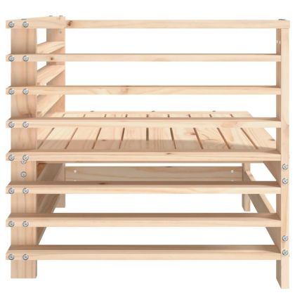 Градински ъглов диван, бор масив