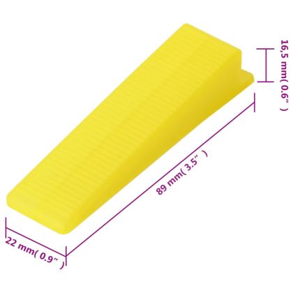 Система за нивелиране на плочки 250 клина 500 скоби 2 мм