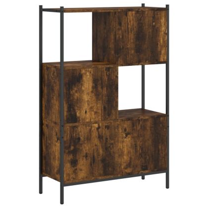 Библиотека, опушен дъб, 72x28x109 см, инженерно дърво
