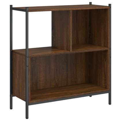 Библиотека, кафяв дъб, 72x28x77,5 см, инженерно дърво