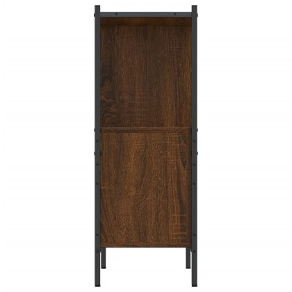 Библиотека, кафяв дъб, 72x28x77,5 см, инженерно дърво