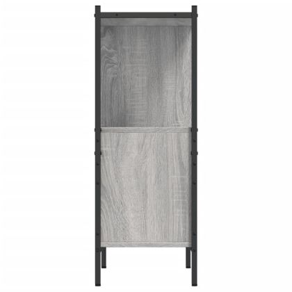 Библиотека, сив сонома, 72x28x77,5 см, инженерно дърво