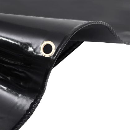 Брезент, 650 г/м², 3,5x5 м, черен