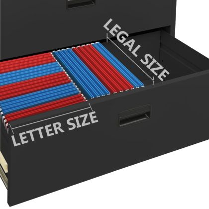 Шкаф за папки, антрацит, 90x46x134 cм, стомана