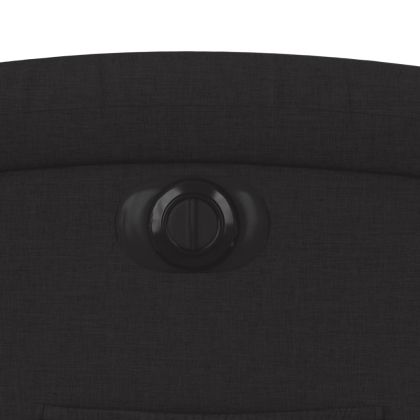 Електрически стол реклайнер, черен, текстил