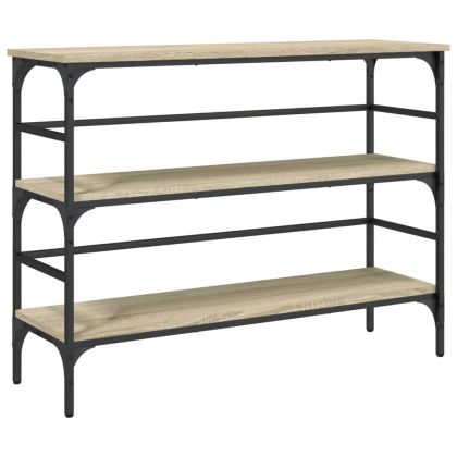 Конзолна маса, дъб сонома, 100x32x75 см, инженерно дърво