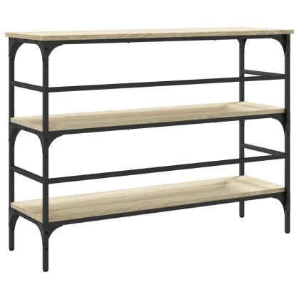 Конзолна маса, дъб сонома, 100x32x75 см, инженерно дърво