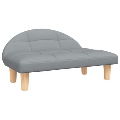 Кучешко легло светлосиво 70x52x30 см текстил