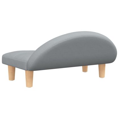 Кучешко легло светлосиво 70x52x30 см текстил