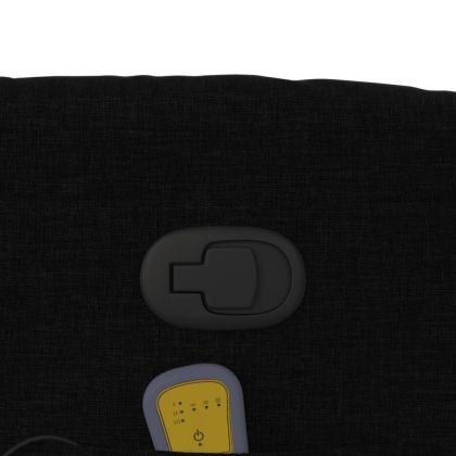 Масажен наклоняем стол, черен, текстил