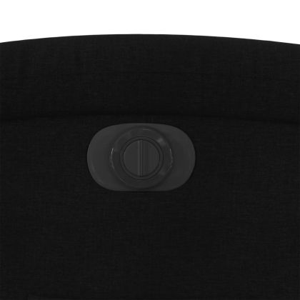 Електрически стол реклайнер, черен, текстил