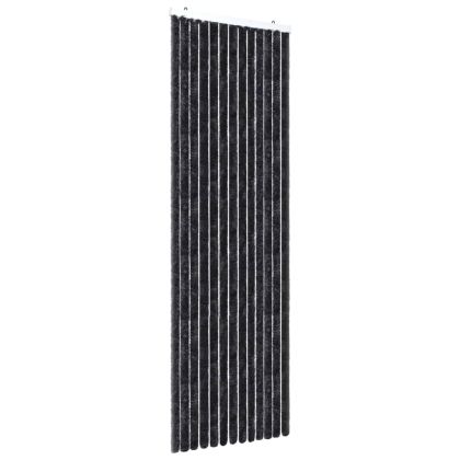 Завеса против насекоми, антрацит, 56x200 см, шенил