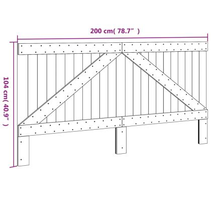 Горна табла, 200x104 см, бор масив
