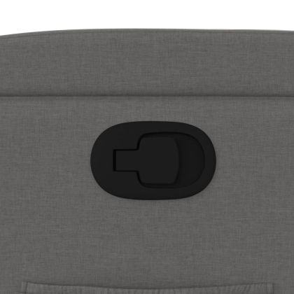 Изправящ реклайнер стол, тъмносив, текстил