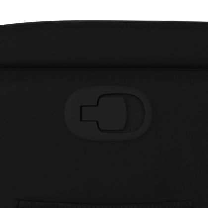 Изправящ реклайнер стол, черен, изкуствена кожа