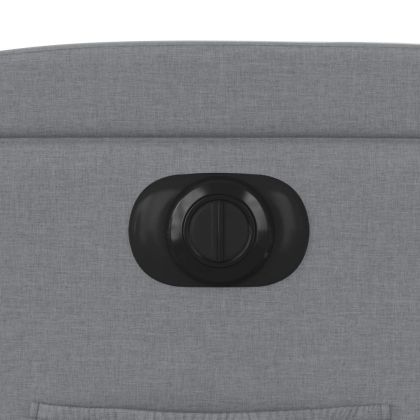 Електрически изправящ реклайнер стол, светлосив, текстил