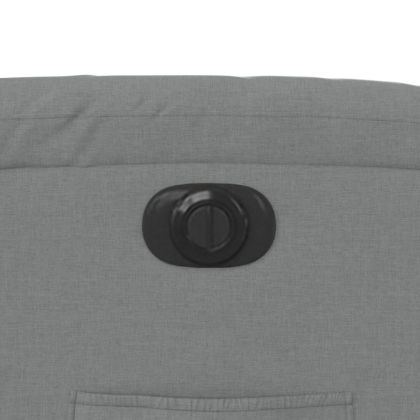 Електрически изправящ реклайнер стол, светлосив, текстил