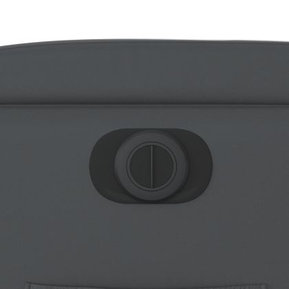 Електрически изправящ реклайнер стол, сив, изкуствена кожа