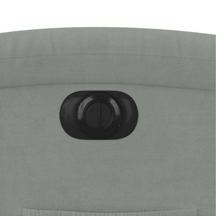 Електрически изправящ реклайнер стол, светлосив, кадифе