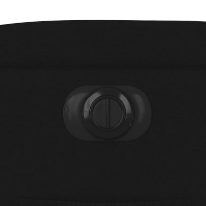 Електрически изправящ реклайнер стол, черен, текстил