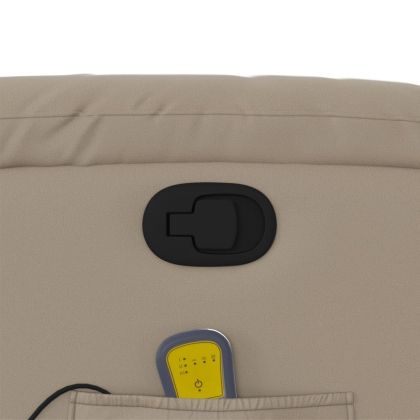 Изправящ масажен наклоняем стол, капучино, изкуствена кожа