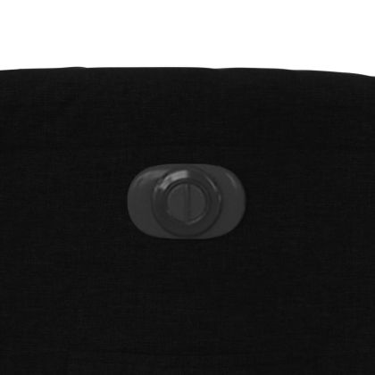 Електрически изправящ реклайнер стол, черен, текстил