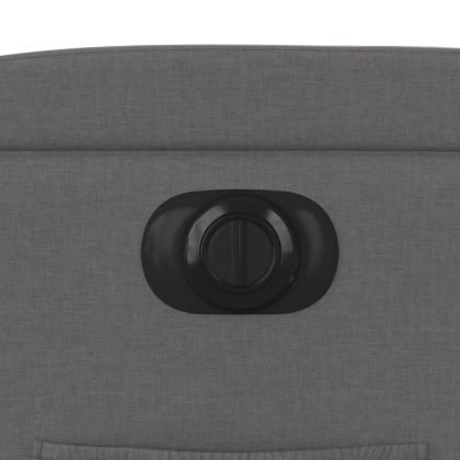 Електрически изправящ реклайнер стол, тъмносив, текстил