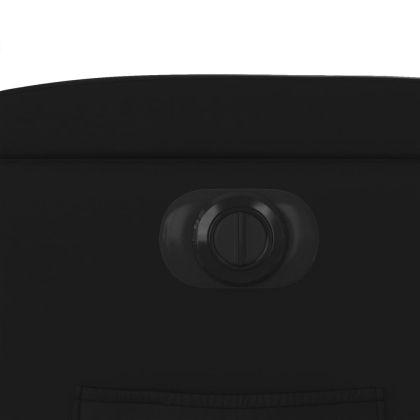 Електрически изправящ реклайнер стол, черен, еко кожа