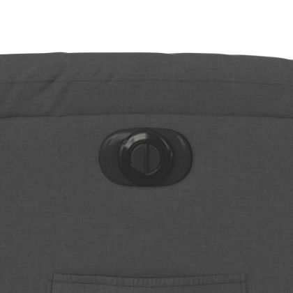 Електрически изправящ реклайнер стол, тъмносив, текстил