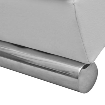 Кушетка, бяла, изкуствена кожа