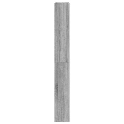 Шкаф за обувки с 4 флип чекмеджета сив сонома 80x21x163,5 см