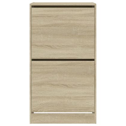 Шкаф за обувки с 2 флип чекмеджета сонома дъб 60x42x108 см