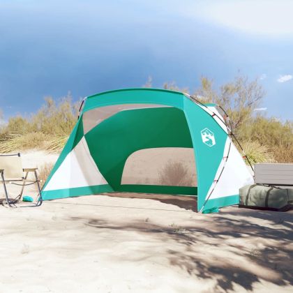 Плажна палатка морско зелено 274x178x170/148 см 185T полиестер