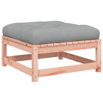 Градинско кресло без подлакътници, с възглавници и табуретка