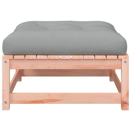 Градинско кресло без подлакътници, с възглавници и табуретка