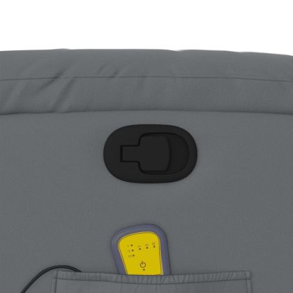 Масажен наклоняем стол, сив, изкуствена кожа