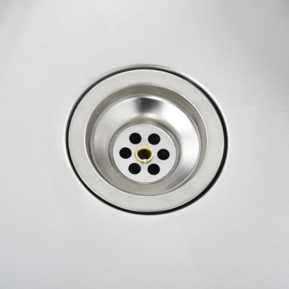 Ръчно изработена кухненска мивка, неръждаема стомана