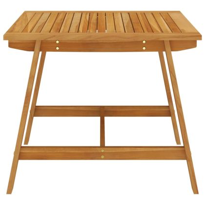 Градински трапезен комплект, 5 части, кафяв