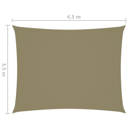 Платно-сенник, Оксфорд текстил, правоъгълно, 3,5x4,5 м, бежово