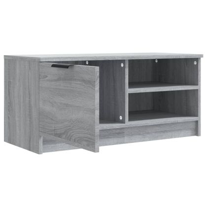 ТВ шкафове 2 бр Сив сонома 80x35x36,5 см инженерно дърво