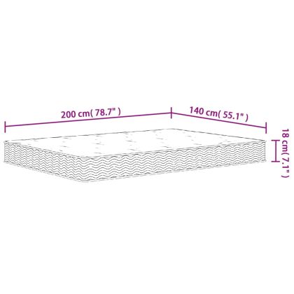 Матрак бонел пружини, Medium, 140x200 см