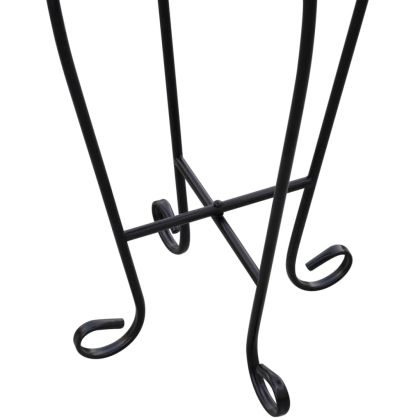 Мозаечна странична масичка за цветя, зелено-бяла