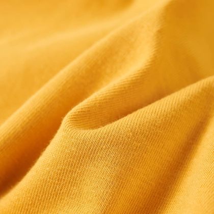 Детска тениска с дълъг ръкав, охра, 128