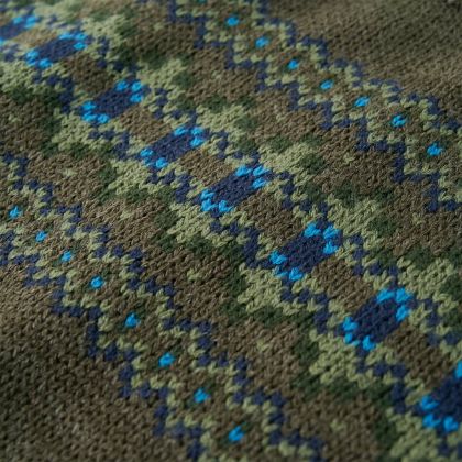 Детски плетен пуловер, каки, 128