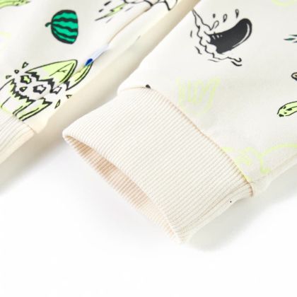 Детски суитшърт, меко екрю, 140