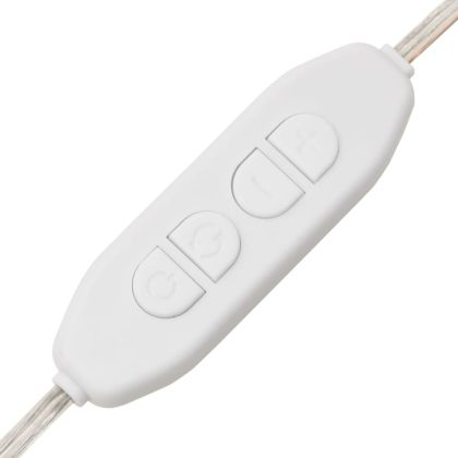 Стенно огледало с LED лампи 20x50 см стъкло овално