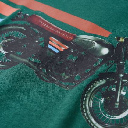 Детска тениска с дълъг ръкав, зелена, 128