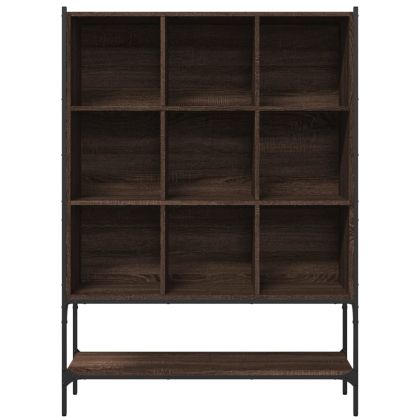 Библиотека, кафяв дъб, 102x30x141,5 см, инженерно дърво